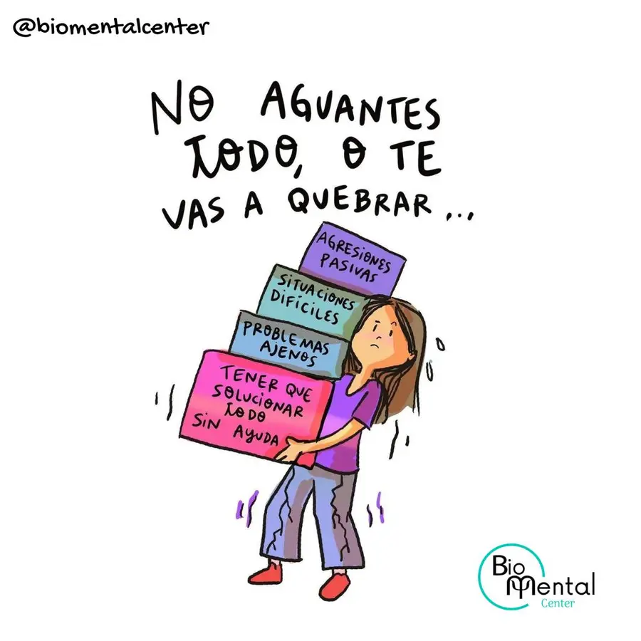 Publicación de Bio Mental Center sobre pedir ayuda